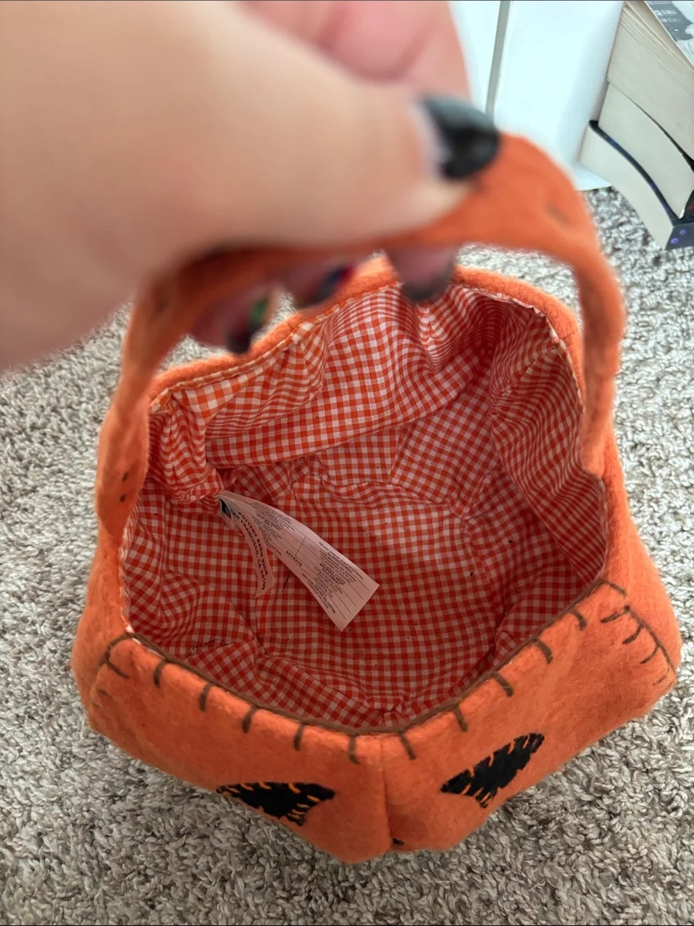 Pottery barn kids Halloween Pumpkin Tote Bag - Festive Trick-or-Treat - Picture 4 of 5